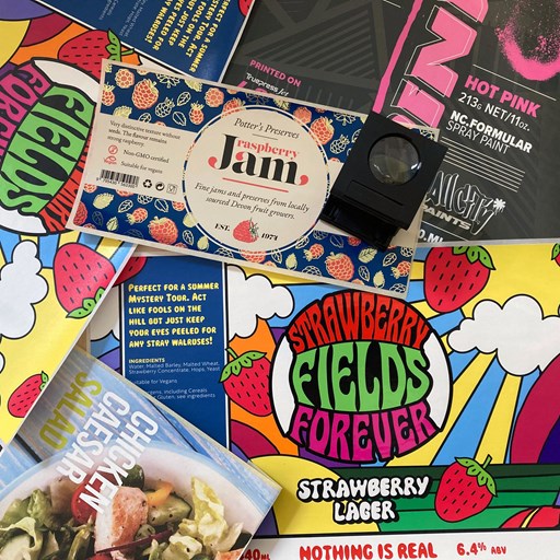 Alle soorten gedrukte etiketten